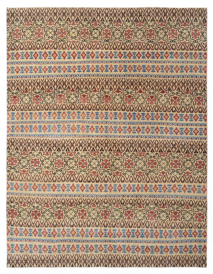 Detail image of 7' 10 x 10' Hand Knotted Kamla Wool Rug