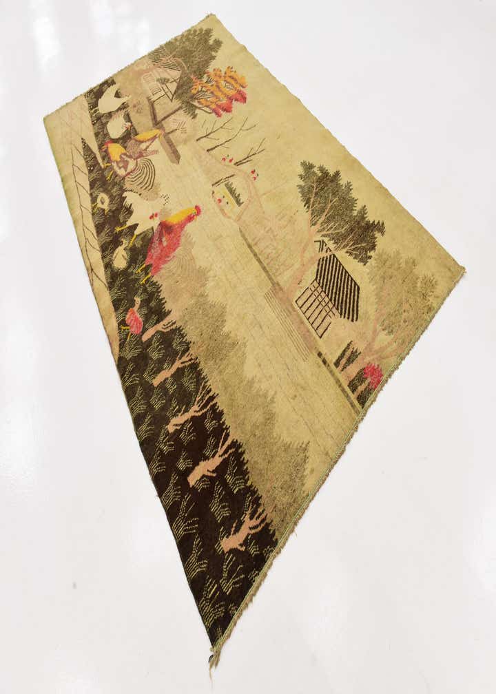 5' 9 x 8' 10 Hand Knotted Karabakh Wool Rug