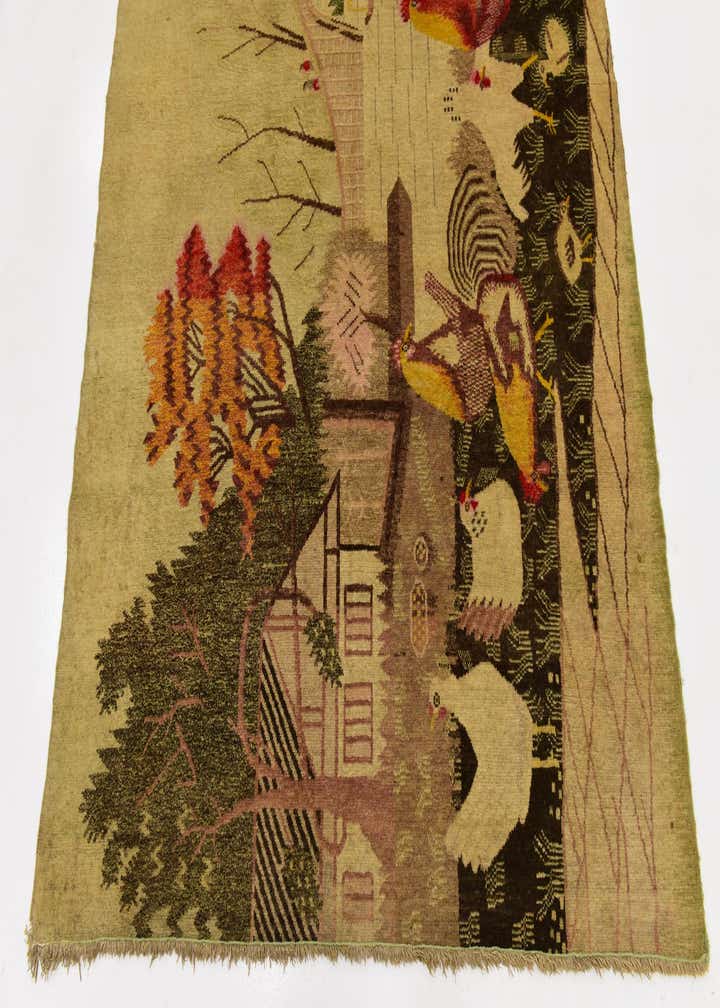 5' 9 x 8' 10 Hand Knotted Karabakh Wool Rug