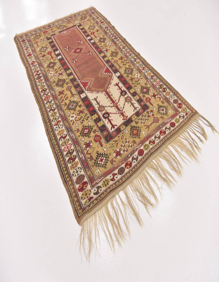 Detail image of 4' 4 x 7' Hand Knotted Kars Oriental Wool Rug