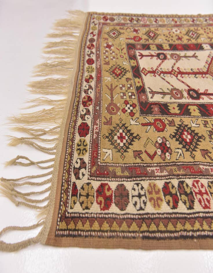 Detail image of 4' 4 x 7' Hand Knotted Kars Oriental Wool Rug