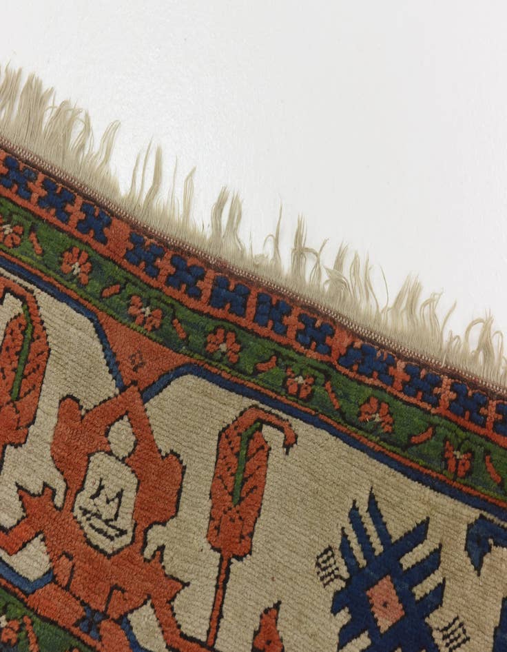 Detail image of 8' x 11' 4 Hand Knotted Kars Wool Rug