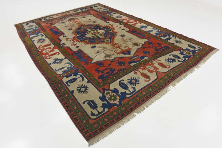 8' x 11' 4 Hand Knotted Kars Wool Rug