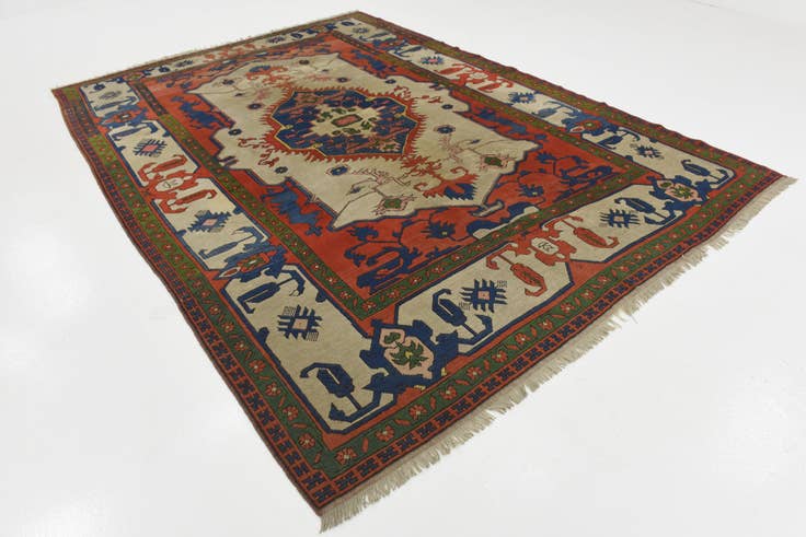 Detail image of 8' x 11' 4 Hand Knotted Kars Wool Rug
