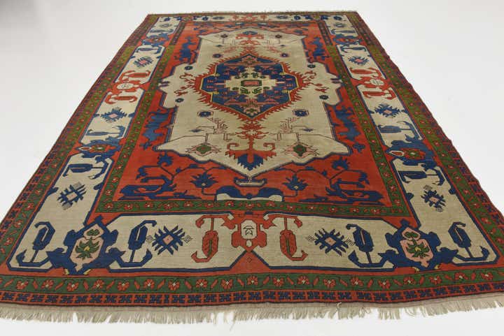 8' x 11' 4 Hand Knotted Kars Wool Rug