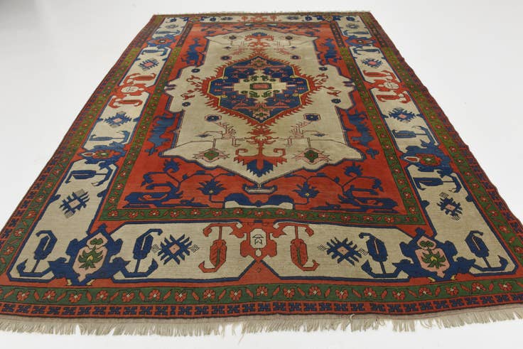 Detail image of 8' x 11' 4 Hand Knotted Kars Wool Rug
