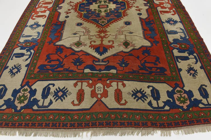 Detail image of 8' x 11' 4 Hand Knotted Kars Wool Rug