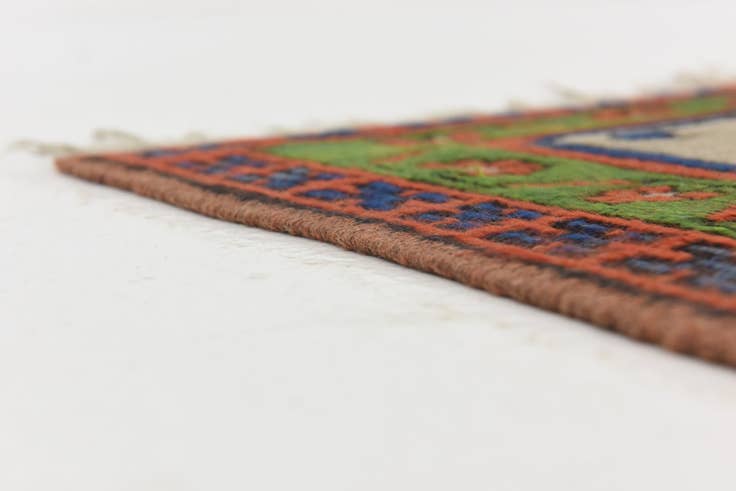 Detail image of 8' x 11' 4 Hand Knotted Kars Wool Rug