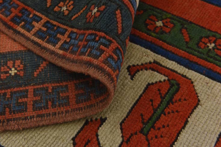 Detail image of 8' x 11' 4 Hand Knotted Kars Wool Rug