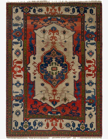 8' x 11' 4 Hand Knotted Kars Wool Rug