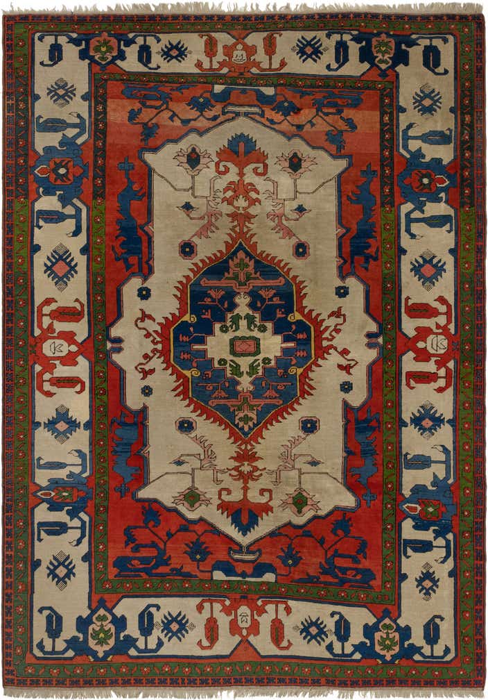 8' x 11' 4 Hand Knotted Kars Wool Rug