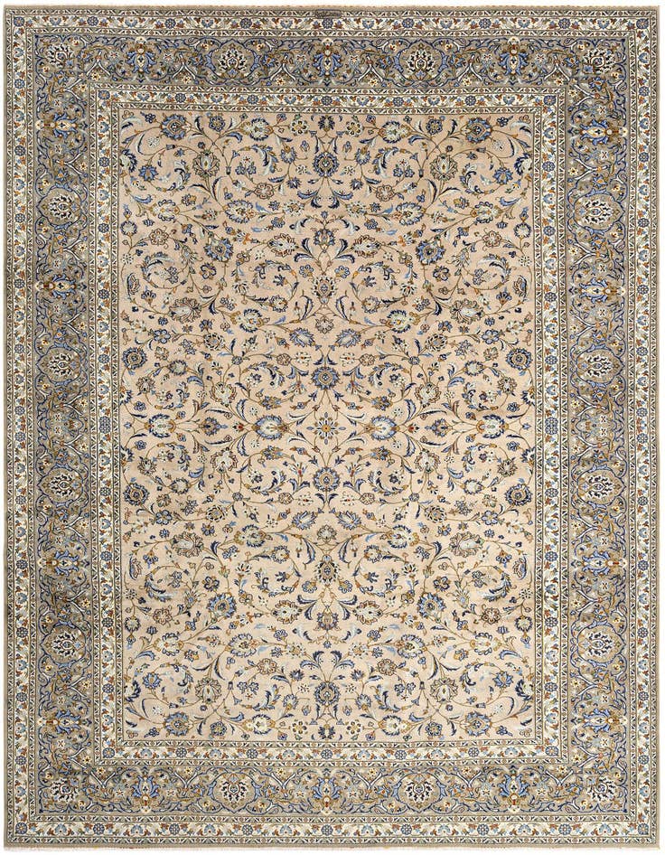 Detail image of 9' 11 x 13' 10 Kashan Wool Rug