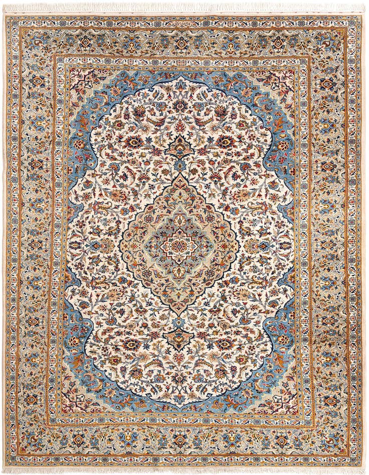 Detail image of 7' 11 x 11' 9 Kashan Wool Rug