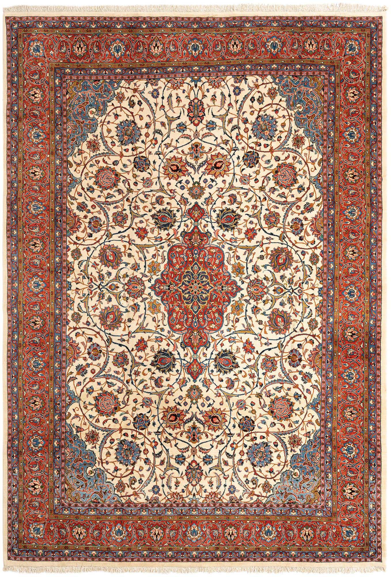 9' 3 x 12' 10 Kashan Rug