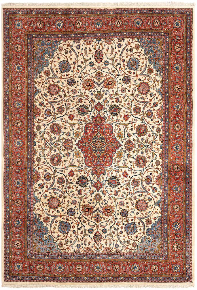 9' 3 x 12' 10 Kashan Rug