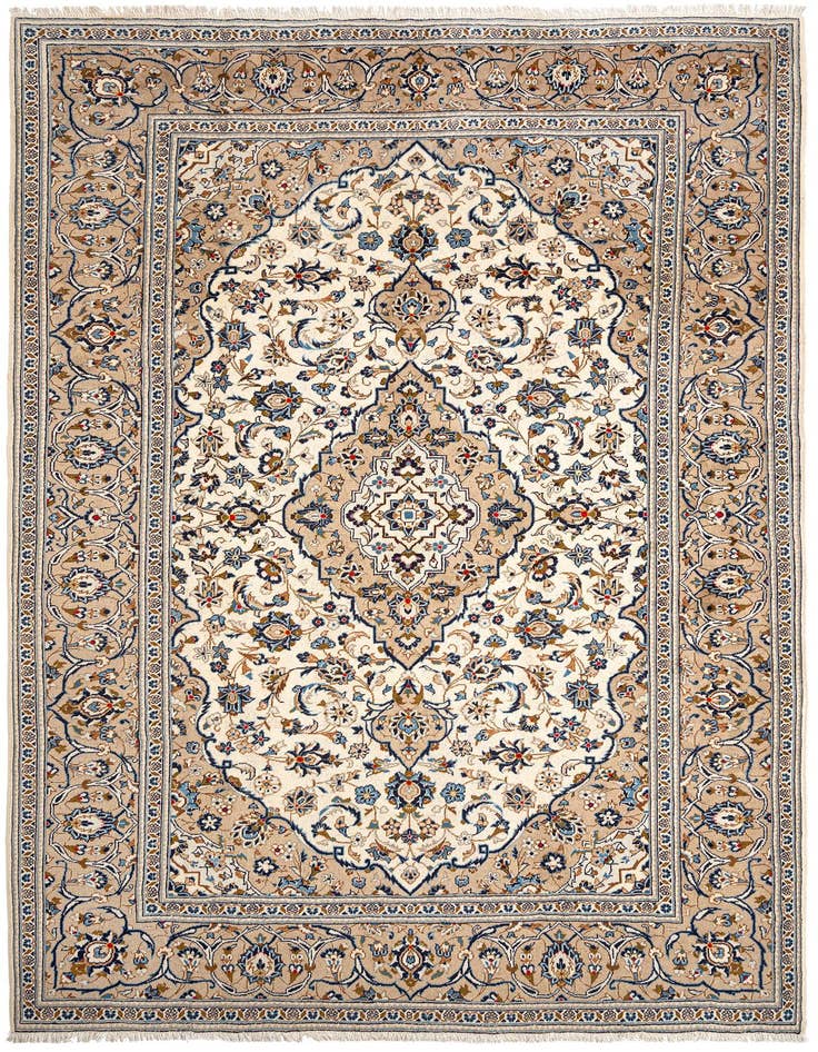 Detail image of 8' x 11' 9 Kashan Wool Rug
