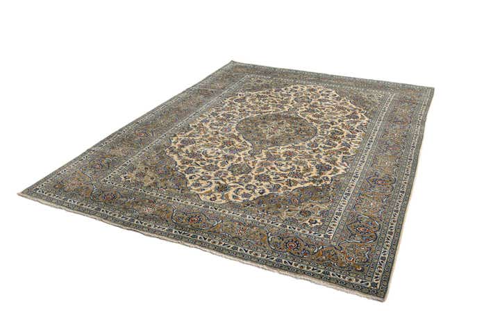 8' 2 x 11' 3 Kashan Wool Rug