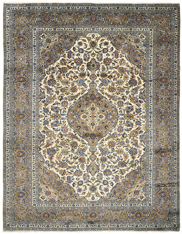Detail image of 8' 2 x 11' 3 Kashan Wool Rug