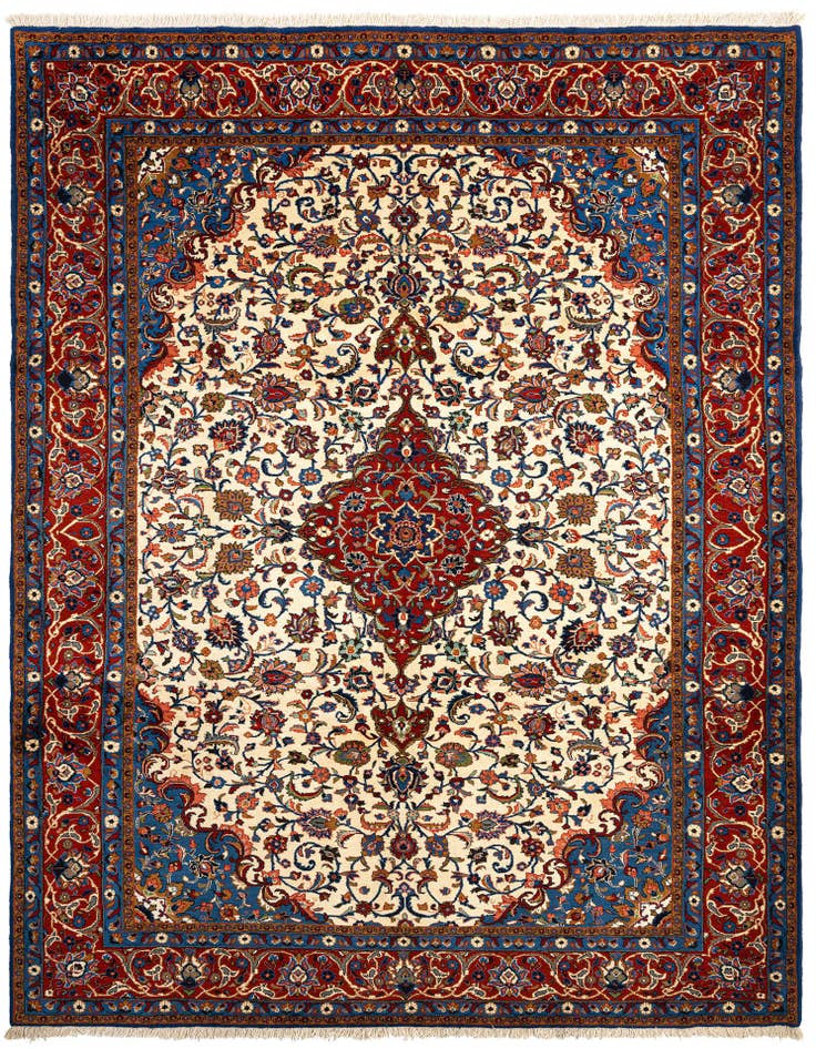 Detail image of 8' 5 x 11' 3 Kashan Wool Rug