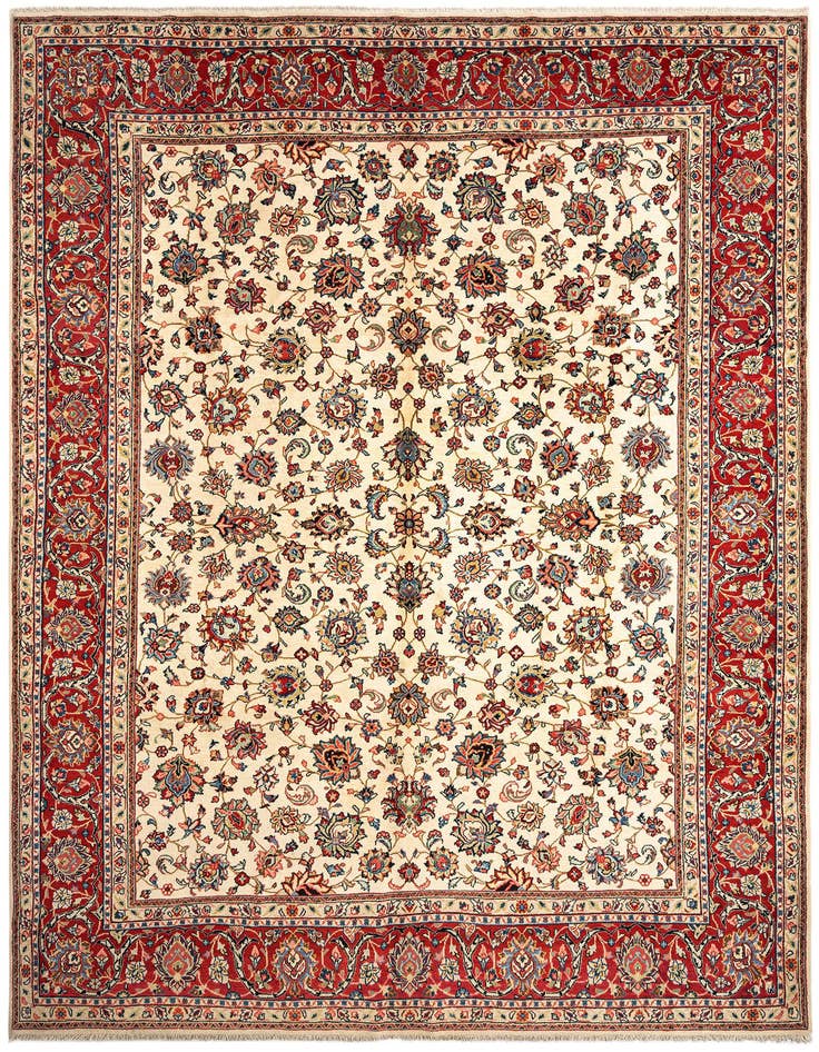 Detail image of 8' 9 x 12' Kashan Wool Rug