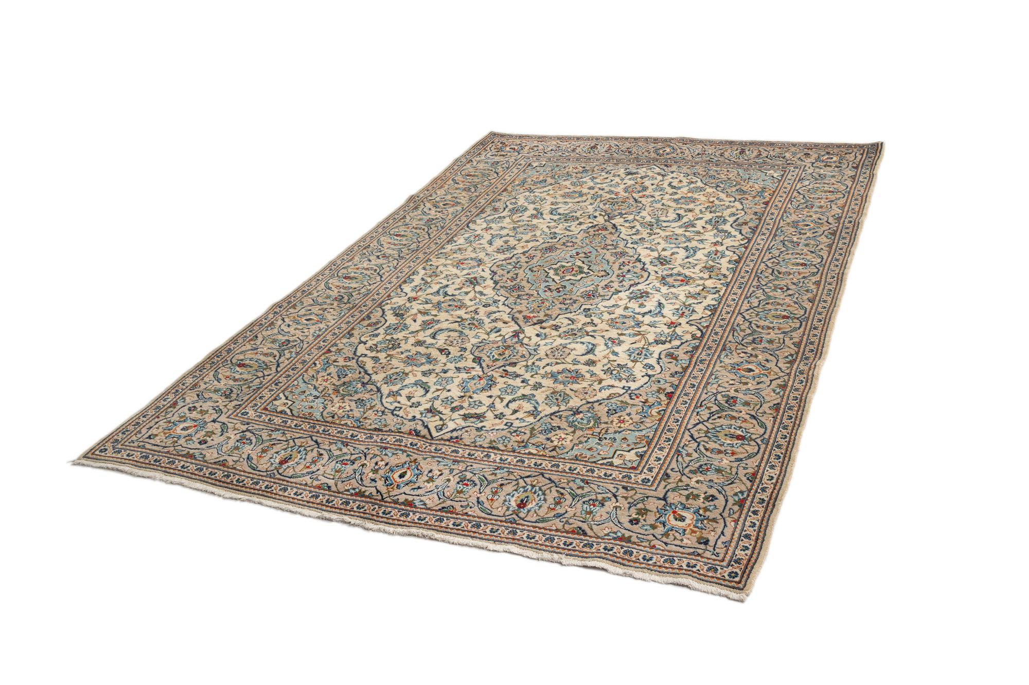 6' 5 x 9' 11 Kashan Wool Rug
