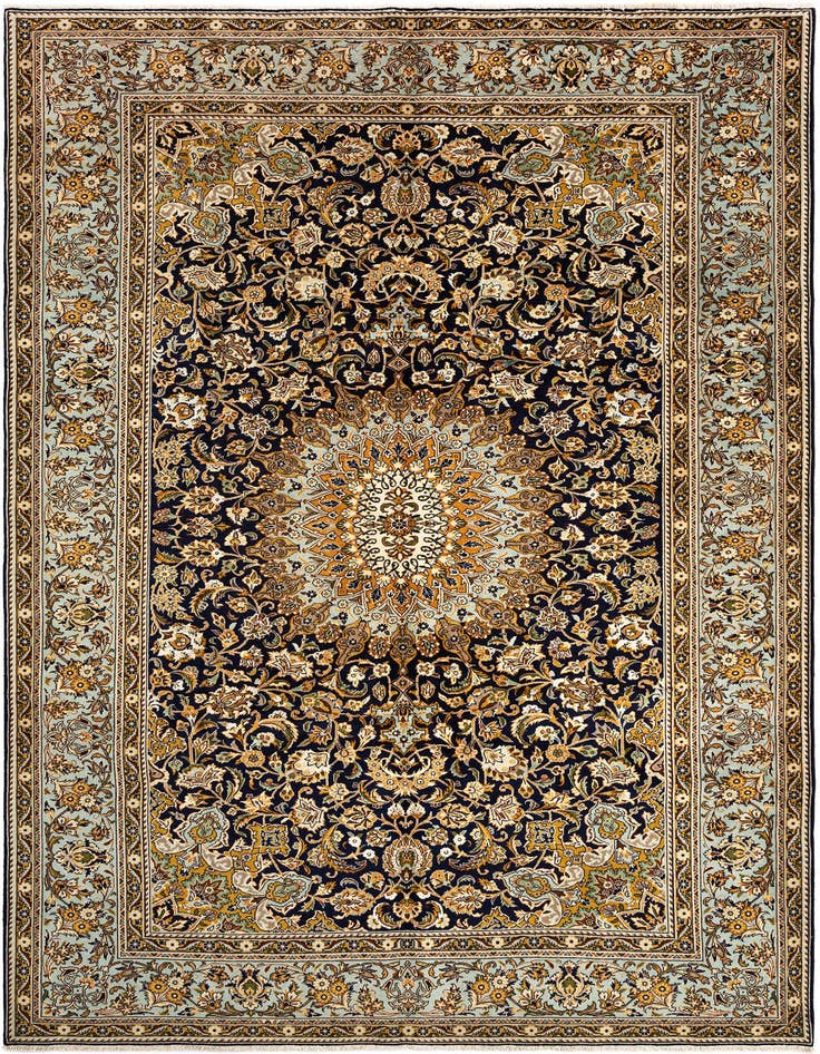 Detail image of 7' 1 x 10' 2 Kashan Wool Rug