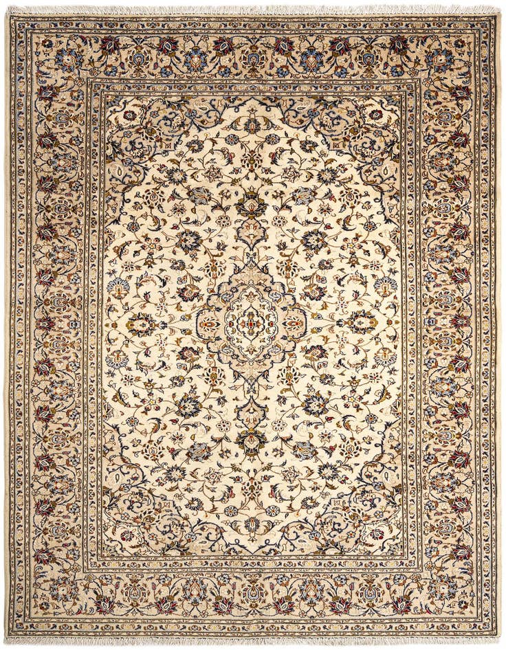 Detail image of 6' 8 x 10' Kashan Wool Rug