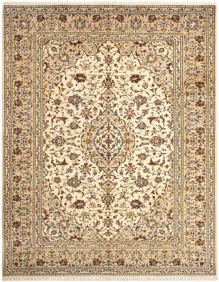Detail image of 6' 4 x 9' 8 Kashan Wool Rug