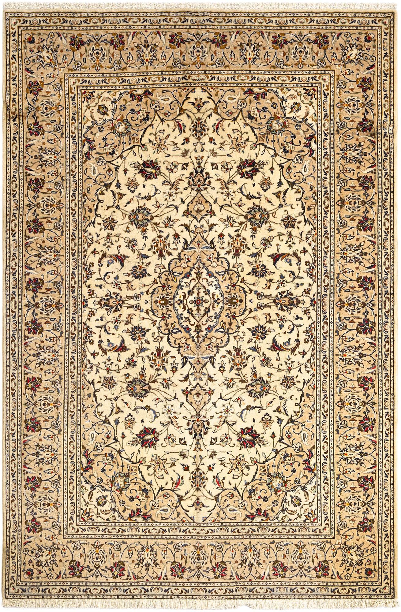 6' 6 x 9' 7 Kashan Wool Rug