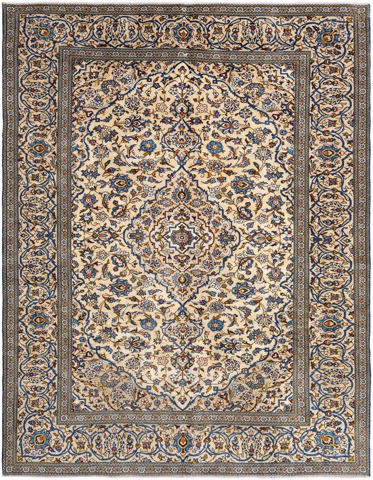 Detail image of 6' 3 x 9' 6 Kashan Wool Rug