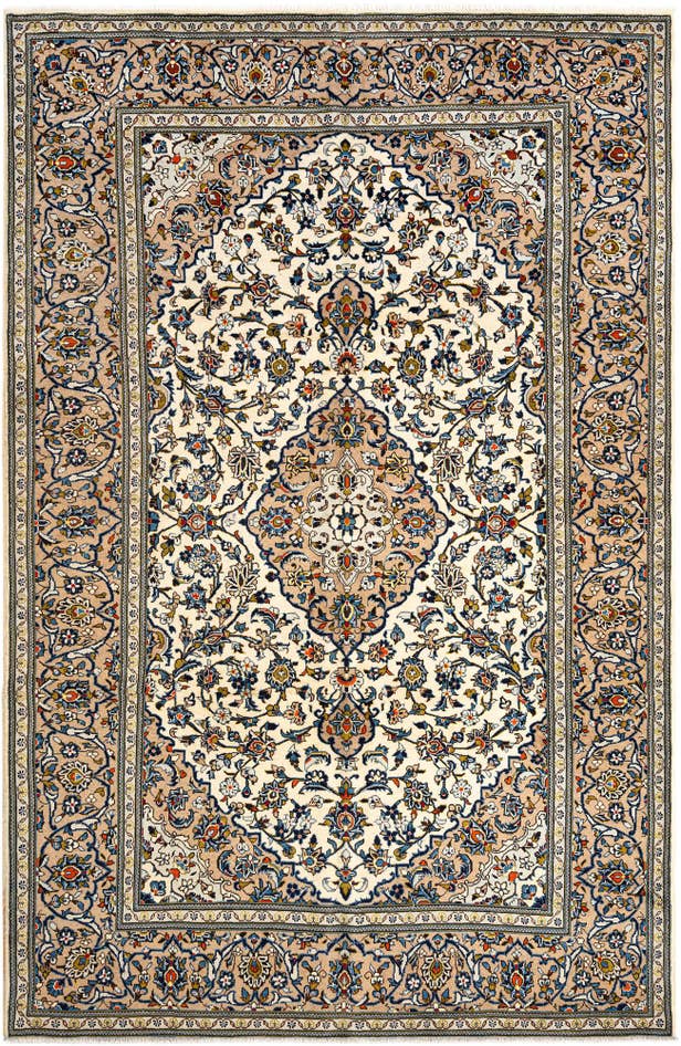 Detail image of 6' 8 x 10' Kashan Wool Rug