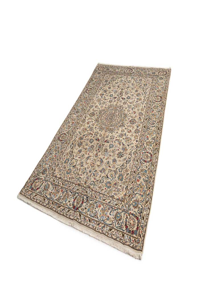 6' 7 x 10' Kashan Wool Rug