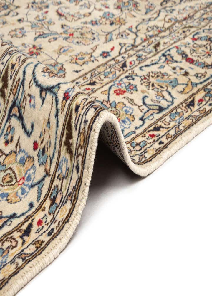 6' 7 x 10' Kashan Wool Rug