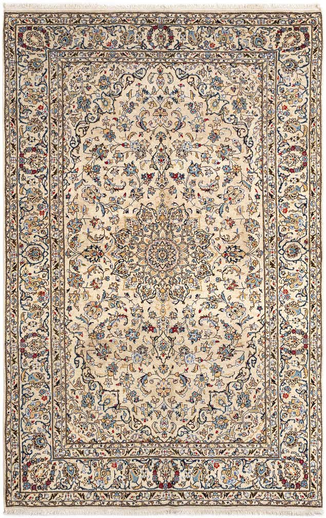 6' 7 x 10' Kashan Wool Rug