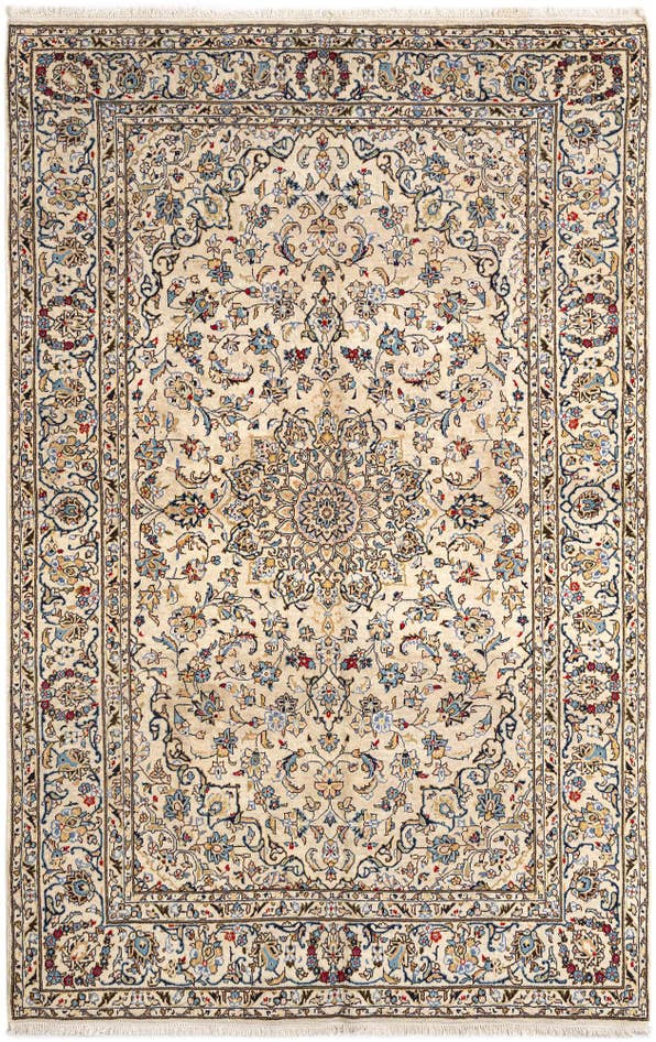 Detail image of 6' 7 x 10' Kashan Wool Rug