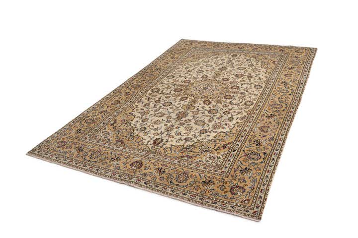 6' 4 x 9' 11 Kashan Wool Rug
