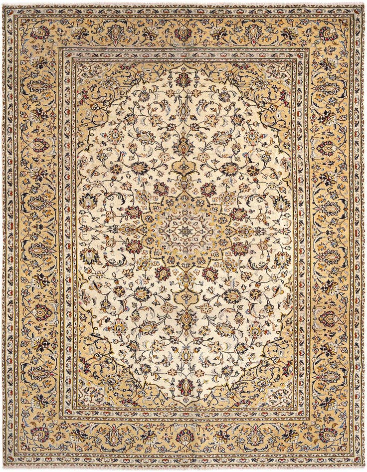 Detail image of 6' 4 x 9' 11 Kashan Wool Rug