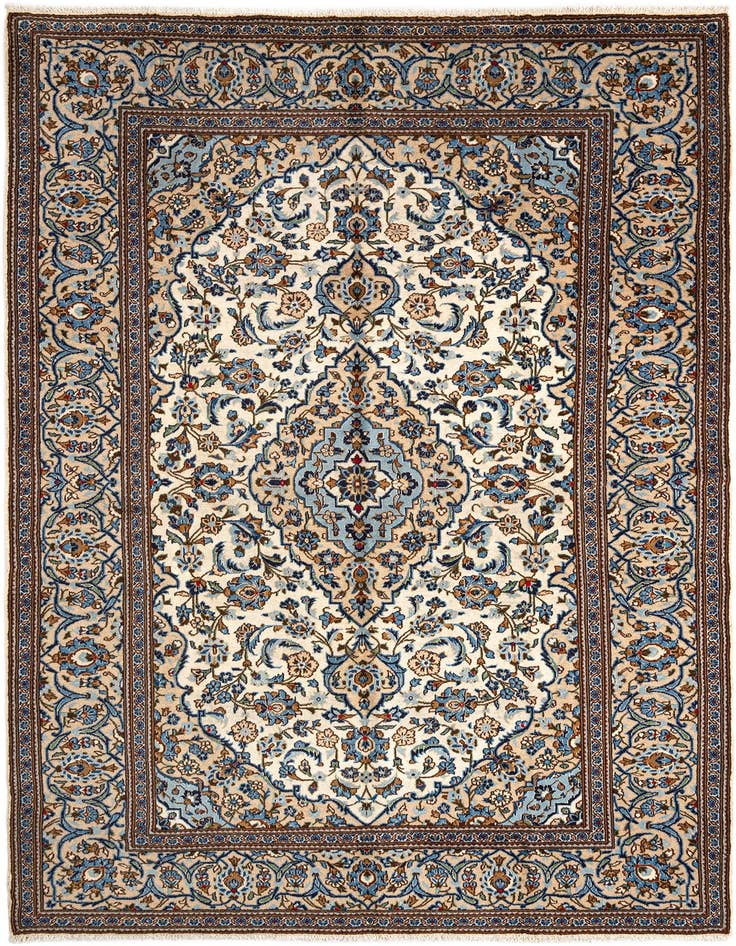 Detail image of 6' 4 x 10' 4 Kashan Wool Rug