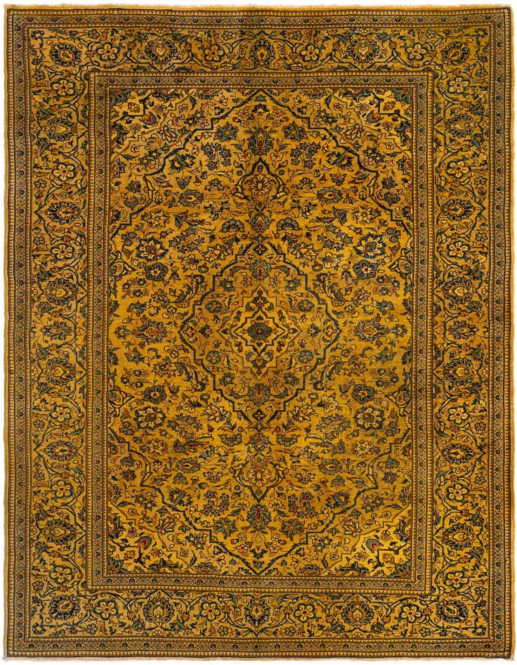 Detail image of 6' 6 x 9' 11 Kashan Wool Rug