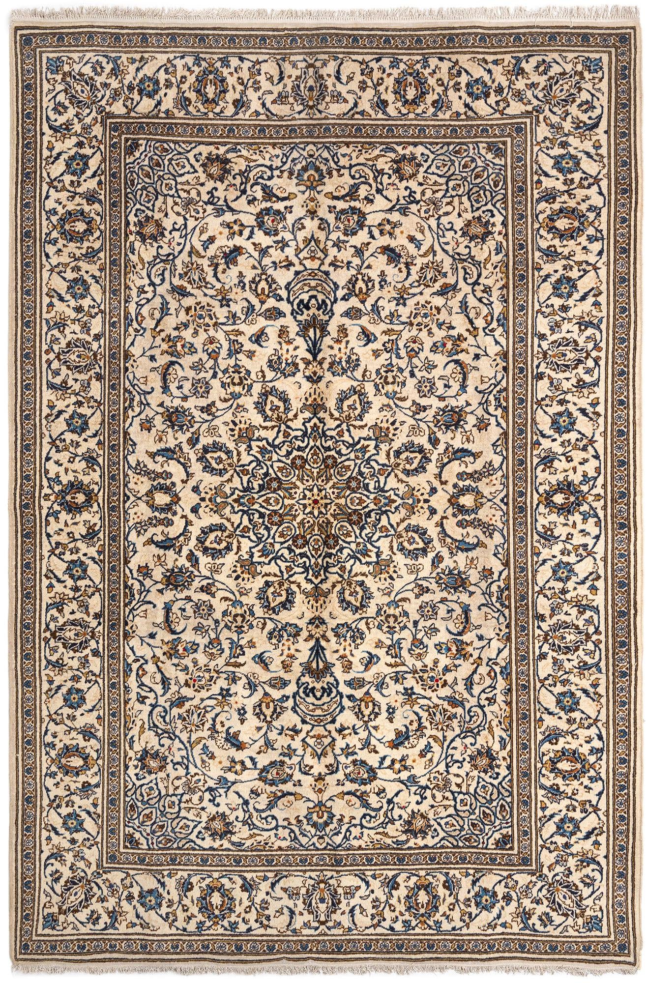 6' 4 x 9' 6 Kashan Wool Rug