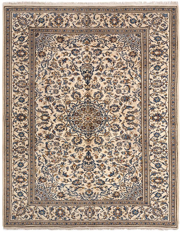 Detail image of 6' 4 x 9' 6 Kashan Wool Rug