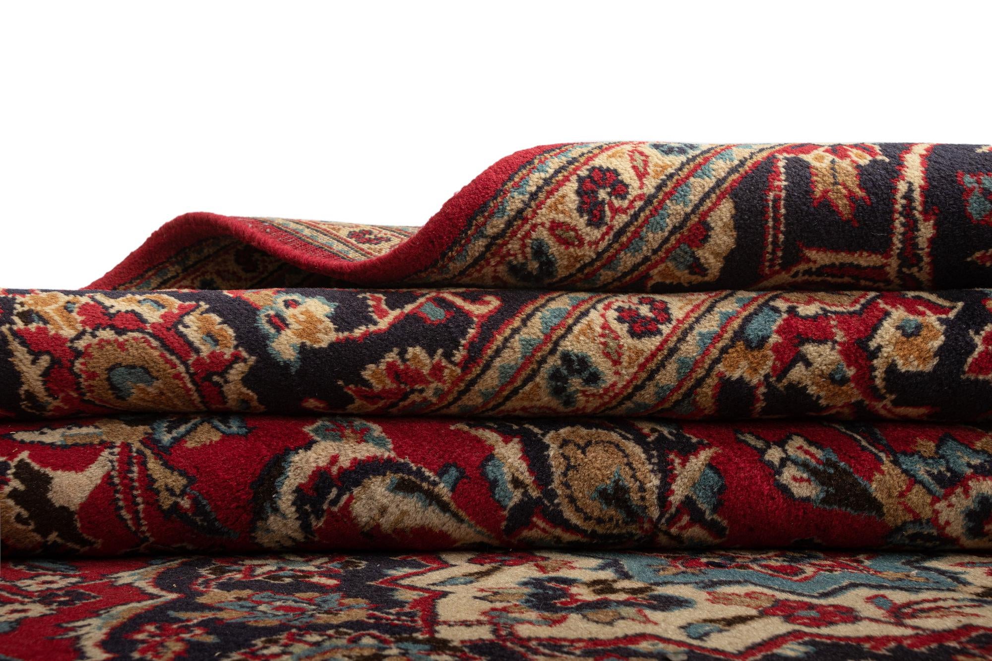 8' x 11' Kashan Wool Rug