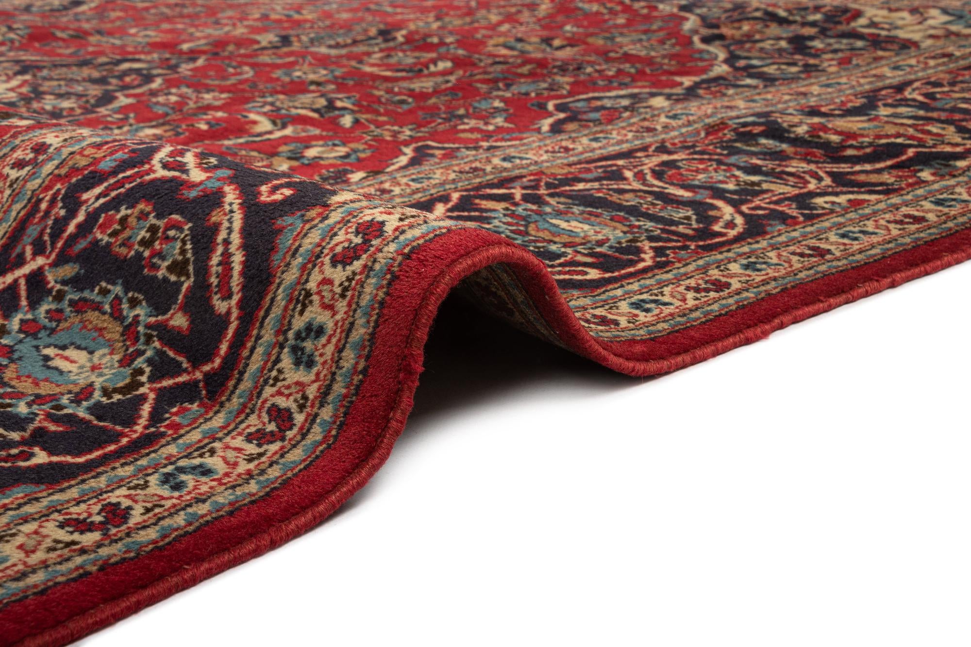 8' x 11' Kashan Wool Rug
