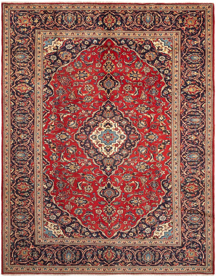 Detail image of 8' x 11' Kashan Wool Rug