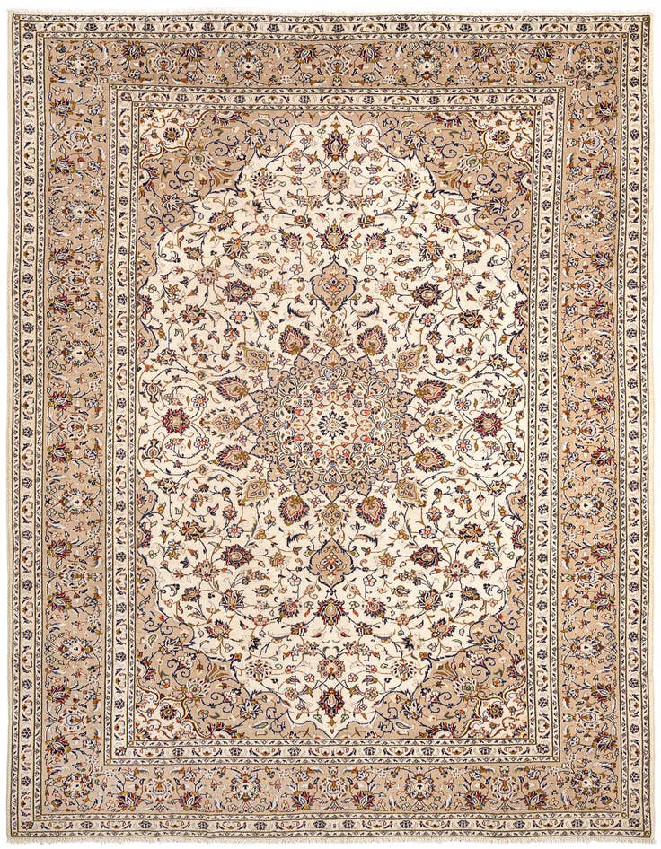 Detail image of 8' 2 x 11' 6 Kashan Wool Rug