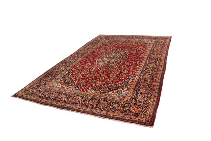Detail image of 7' 11 x 11' 11 Kashan Wool Rug