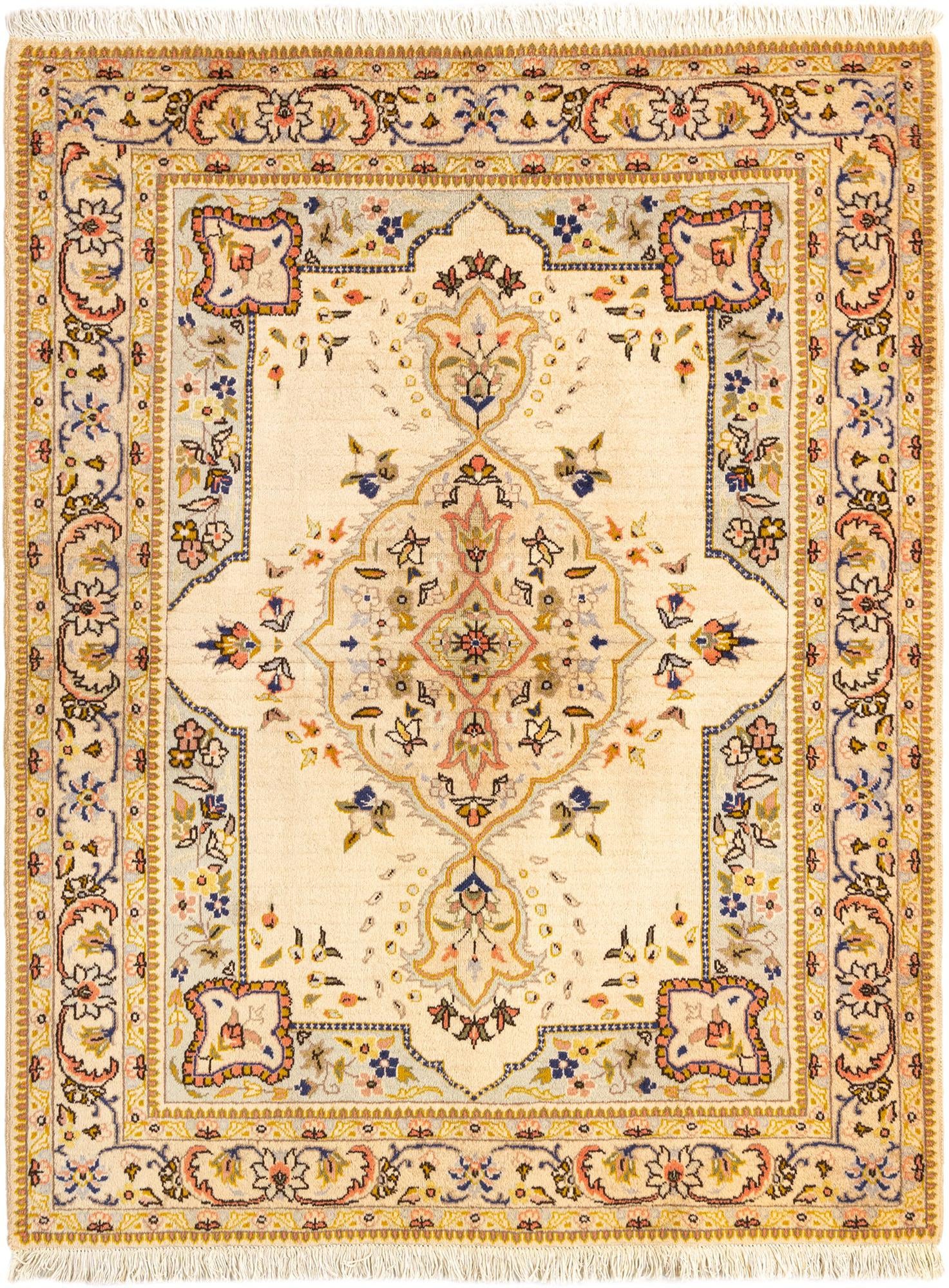 4' 9 x 6' 1 Kashan Wool Rug