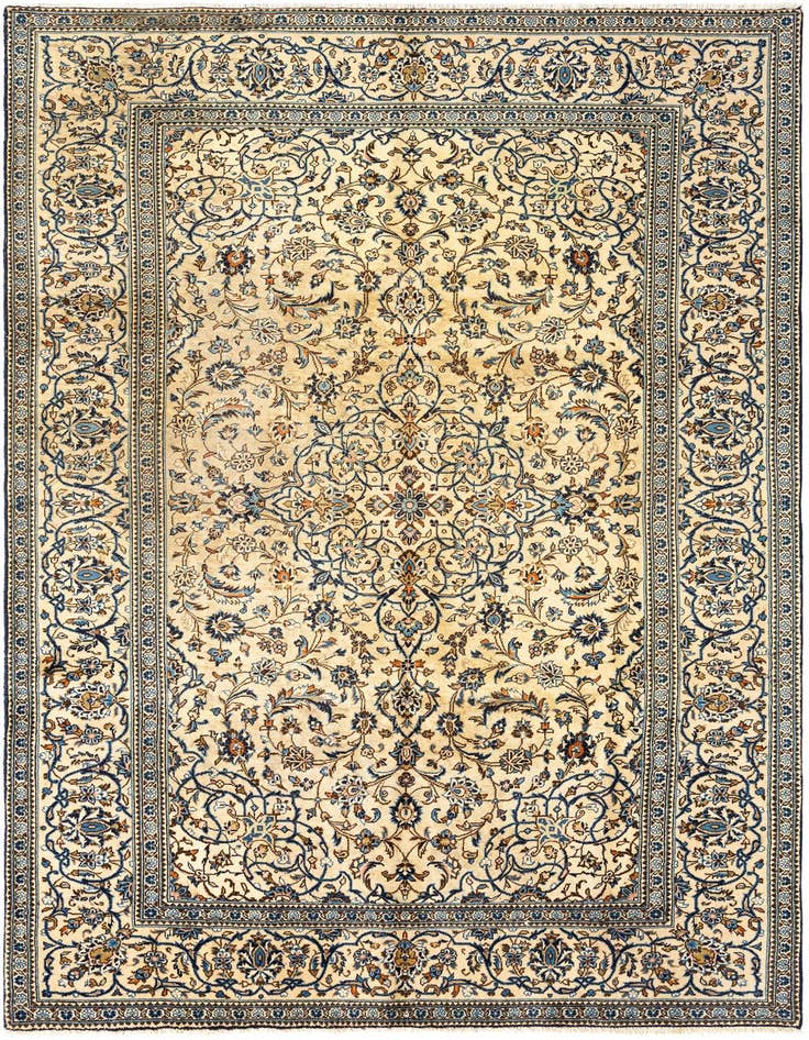 Detail image of 6' 3 x 9' 9 Kashan Wool Rug