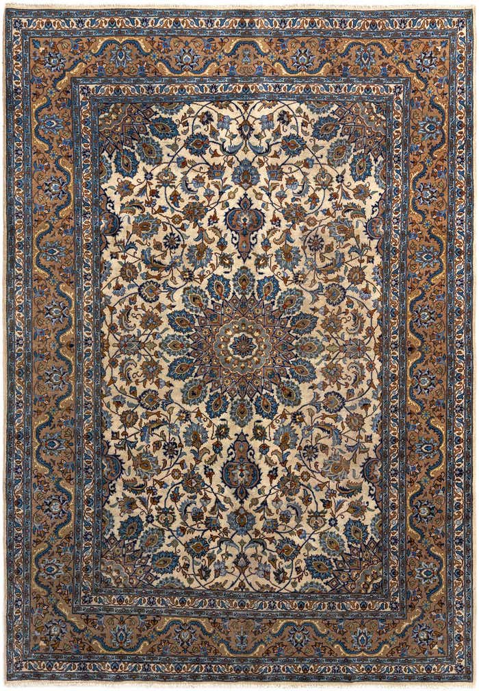 6' 7 x 9' 8 Kashan Wool Rug