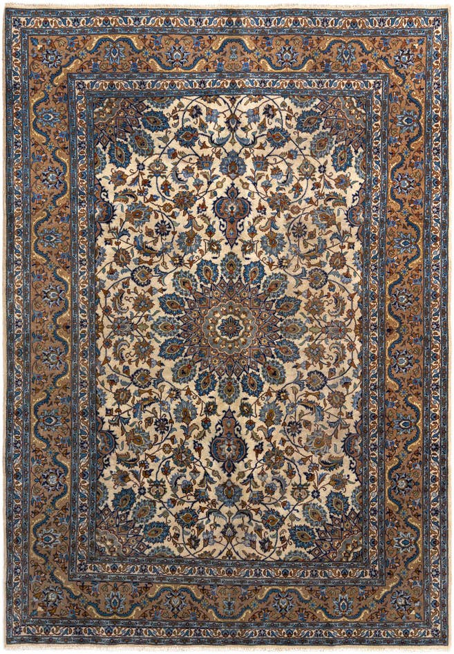Detail image of 6' 7 x 9' 8 Kashan Wool Rug